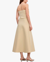 House of Dagmar Sculpted Tube Dress Buttercream Yellow