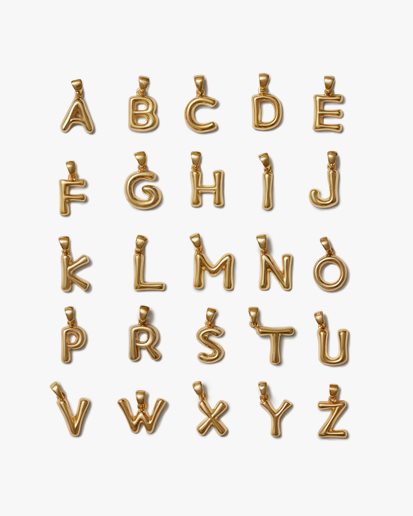 Blue Billie Helium Letter Gold