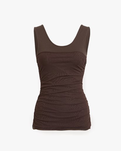 Paloma Wool Vichyl Top Brown