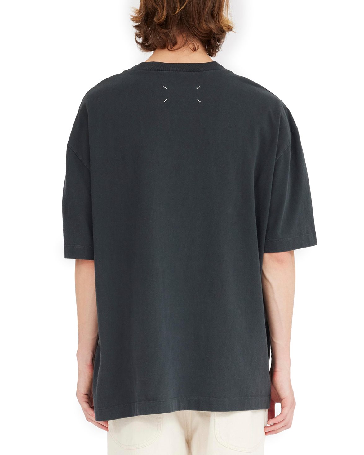 Maison Margiela Embroidered Logo T-Shirt Washed Black