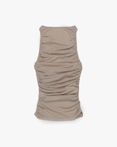 Paloma Wool Hari Gathered Top Beige