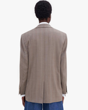 Filippa K Tailored Herringbone Blazer Khaki Beige