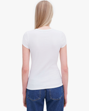 Filippa K Fine Rib Tee White