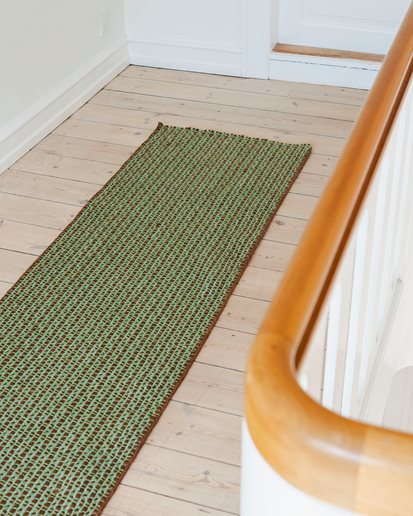Matias Moellenbach Striped Jute Runner Mint