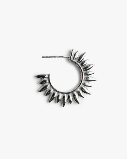 Blue Billie Sun Hoop Silver