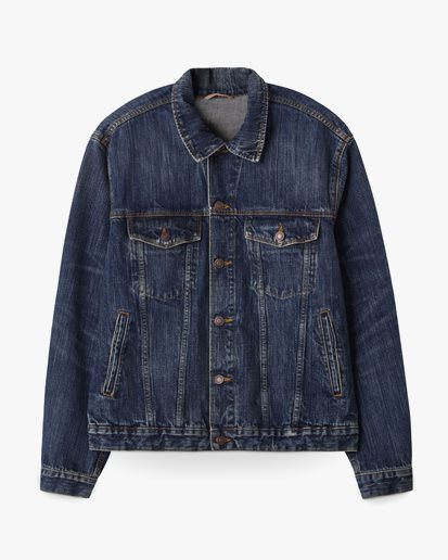 Jeanerica Joe Denim Jacket Dark Blue Righe