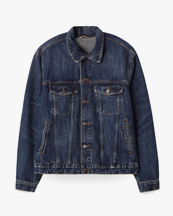 Jeanerica Joe Denim Jacket Dark Blue Righe