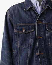 Jeanerica Joe Denim Jacket Dark Blue Righe