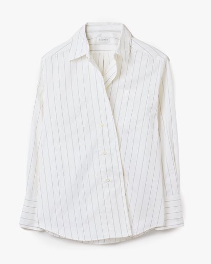 House of Dagmar Asymmetric Shirt White Black