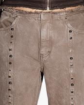 HOPE Surf Stud Trousers Stone Grey Marble