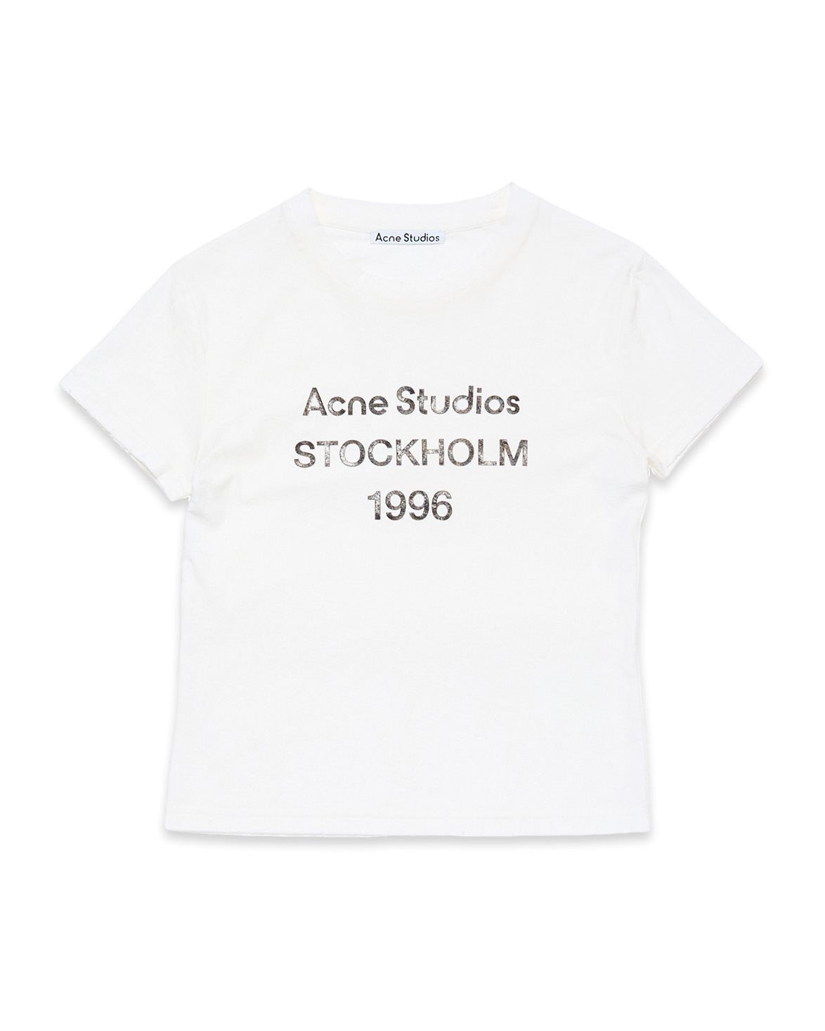 ★Acne Studios★ Stockholm stamp logo common short sleeve t- Acne Studios - T-shirt stamp logo - Relaxed fit - Black
