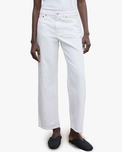 House of Dagmar Cropped Denim White