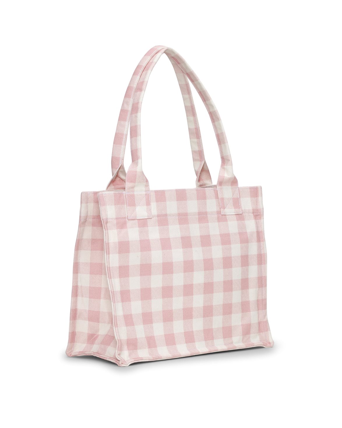 Ganni Large Easy Shopper Pocket Vichy Bleached Mauve