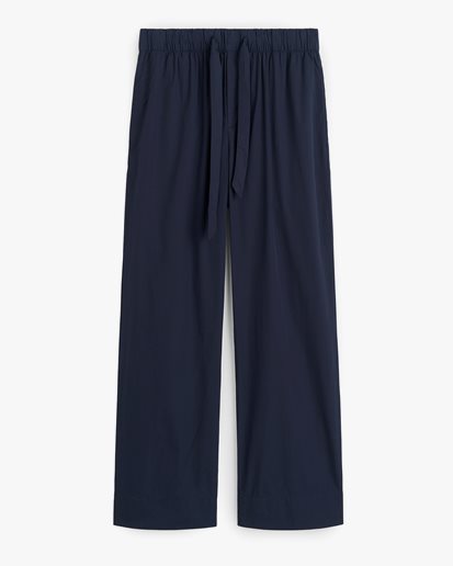 Tekla Poplin Pyjamas Pants True Navy