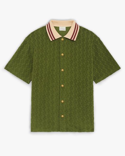 Drôle De Monsieur Monogram Shirt	Dark Green