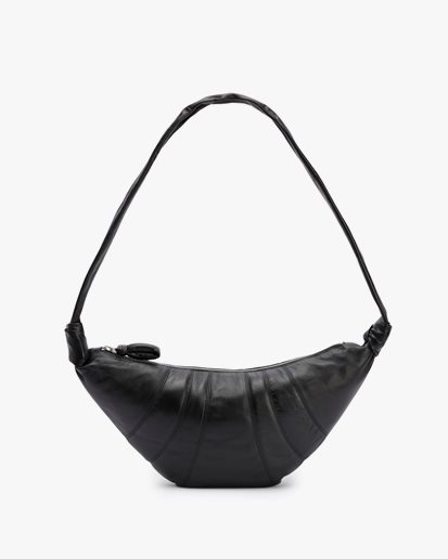 LEMAIRE Medium Croissant Bag Nappa Leather Black