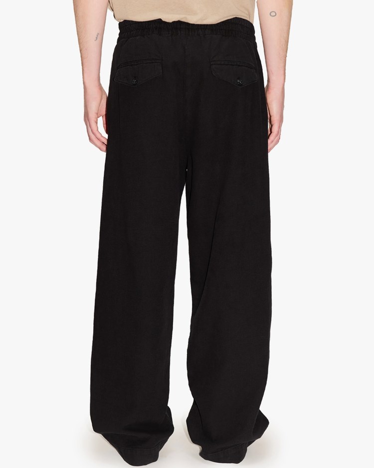 HOPE Wind Elastic Trousers Soft Black Twill - Vallgatan 12