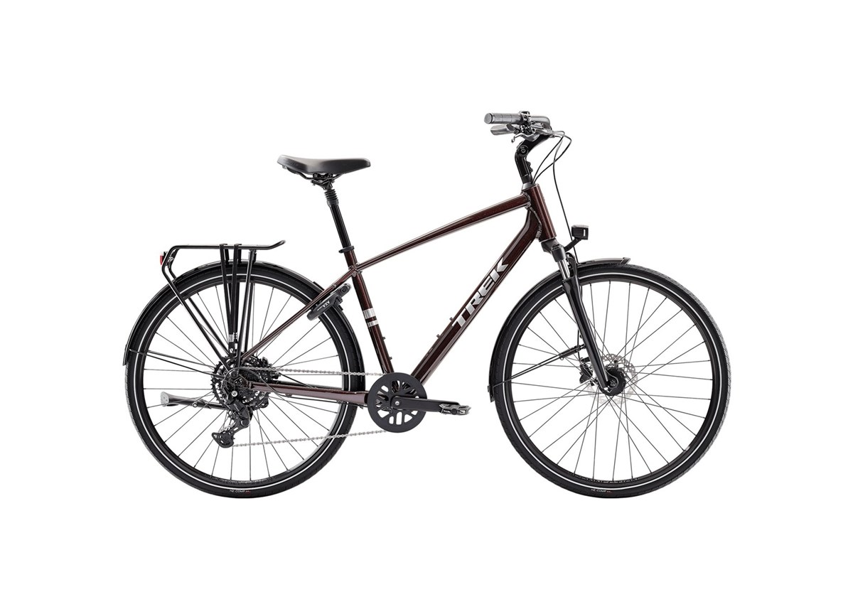 Trek Verve Equipped Cityhybrid Pendling Dark Carmine