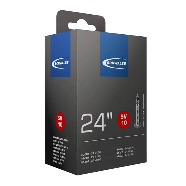 Schwalbe SV 10 Standard 40/62-507 Racerventil 40mm Cykelslang