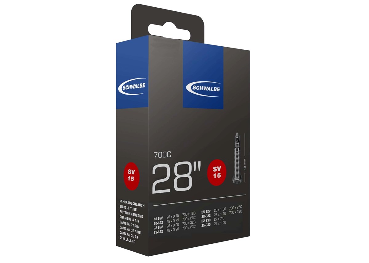 Schwalbe SV 15 Standard 18/28-622/630 Racerventil 40mm Cykelslang