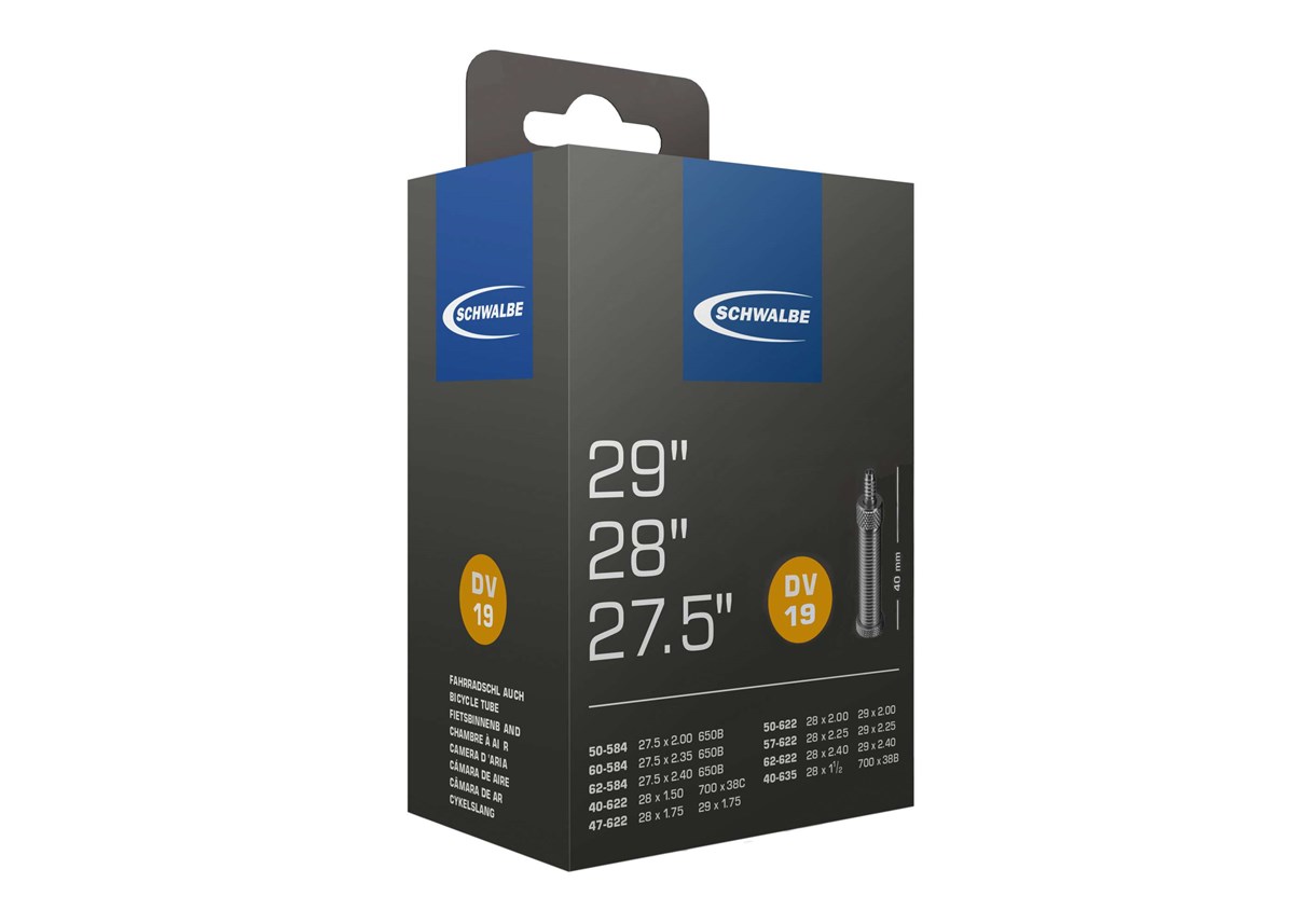 Schwalbe DV 19 Standard 40/62-584/635 Cykelventil 40mm Cykelslang