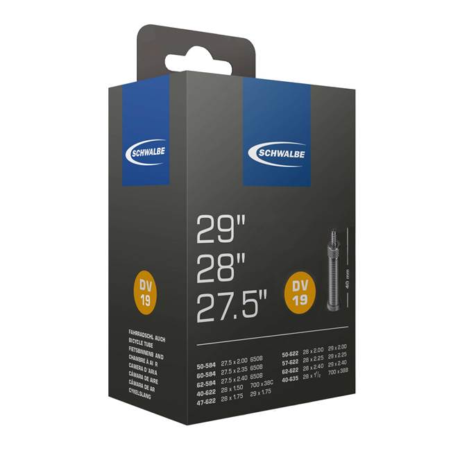 Schwalbe DV 19 Standard 40/62-584/635 Cykelventil 40mm Cykelslang