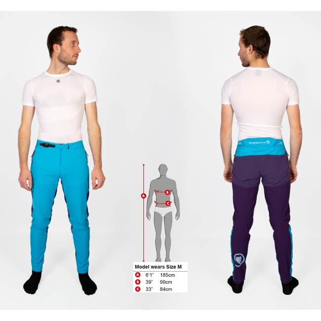 Endura MT500 Burner Pant Långa Cykelbyxor Herr Electricblue