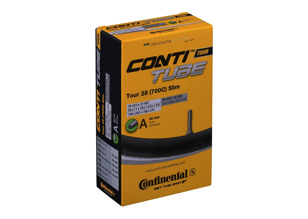 Continental Tour Slim 28" Schrader 40mm 28/37-622/32-630 Cykelslang