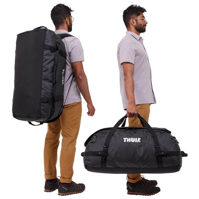 Thule Chasm 90L Duffel matkalaukku Musta