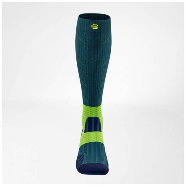 Bauerfeind Trail Run Compression Socks High Cut sukat Teal
