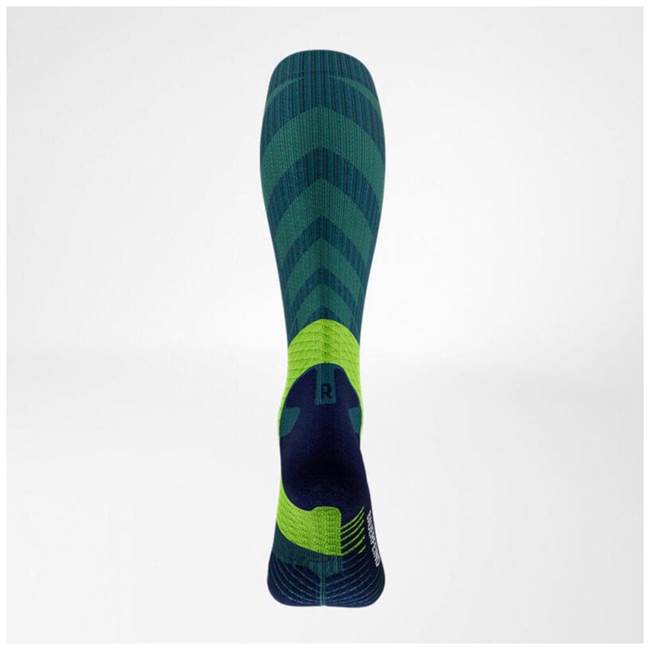Bauerfeind Trail Run Compression Socks High Cut sukat Teal