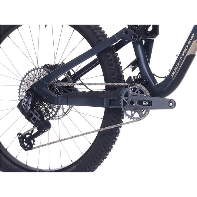 Rock Machine Whizz FS II 90 AXS 29/27.5 MTB Heldämpad Matte Deep Ocean Blue