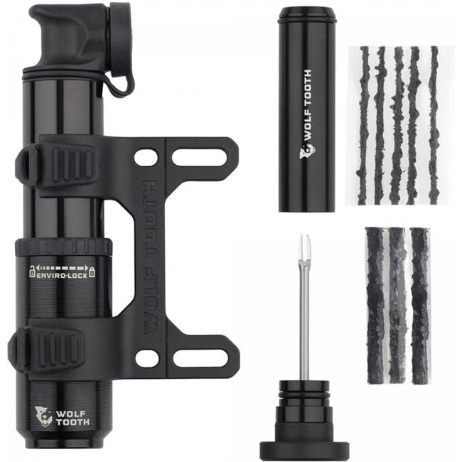 Wolf Tooth EnCase Pump 40cc with Tubeless Tire Plug Tool Minipump
