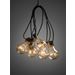 Konstsmide Ljusslinga E27 5 amber LED-lampor m timer 6h 4xAA. Batteridriven. 2372-800