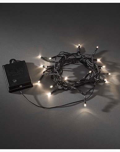Konstsmide Paristokäyttöinen  Valonauha 40 lämpimänvalkoinena LED. 3724-100