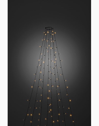 Konstsmide Julgransslinga 50x8 LED amber 400cm 24V/IP44