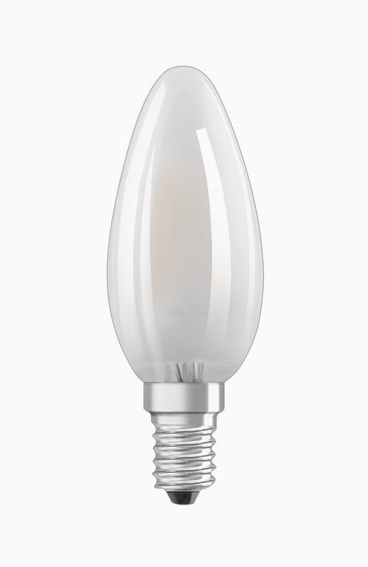 Osram LED-lampa Kronljus CL B E14 1,5W/827 (15W) Frosted