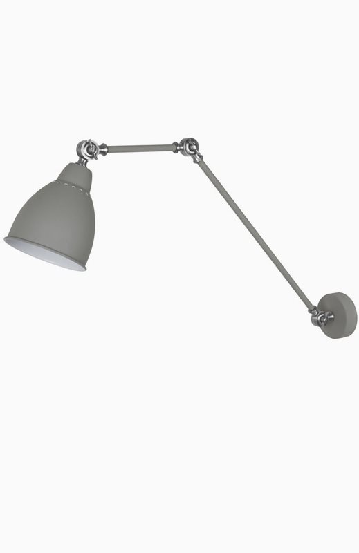 AIRAM SANSA vägglampa Grå / Silver