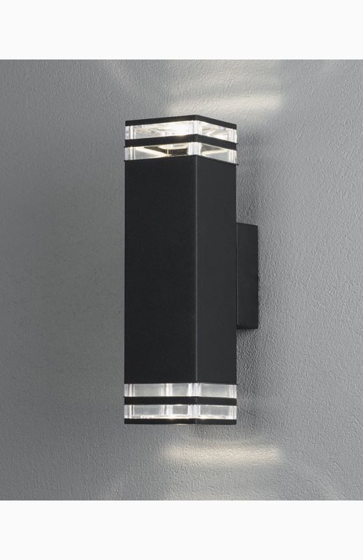 Konstsmide Pollux vägglampa. Dubbel dekor. Max 2x7W LED. GU10. 408-750