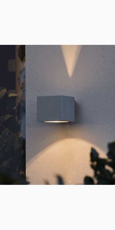 Konstsmide Modena vegglampe square grå. 7341-300. Konstsmide Modena vegglampe square grå. 7341-300.