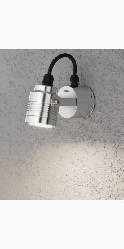 Konstsmide Monza vägglykta riktningsbar aluminium 3W 230V High Power LED. 7903-310