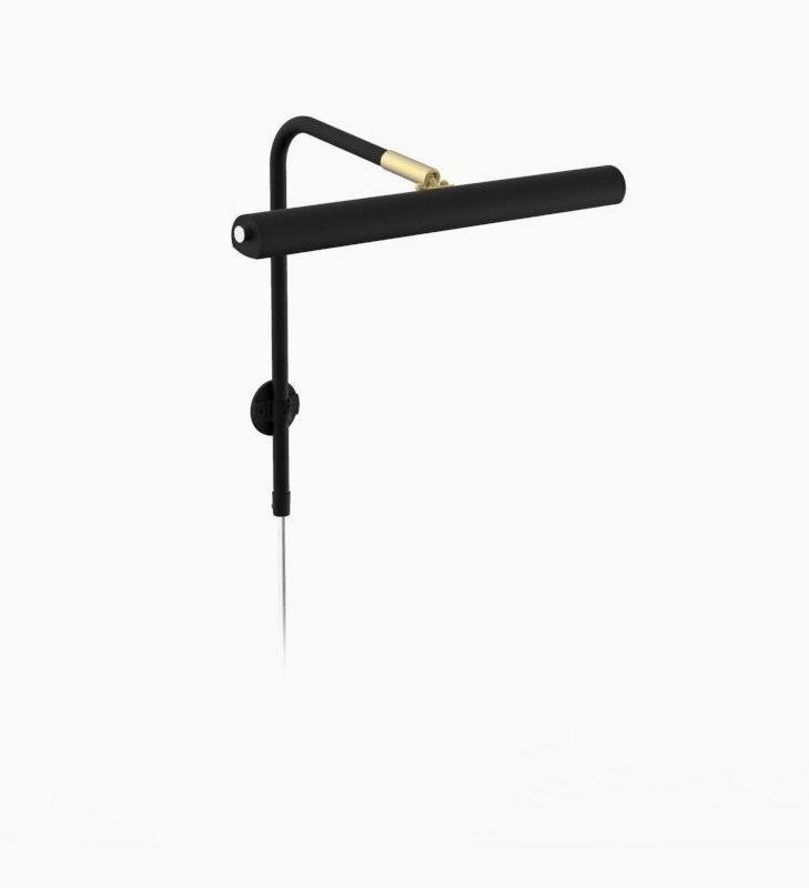 Texa Design Gallery 30 Tavelbelysning, svart/ m&auml;ssing matt