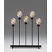 Konstsmide Elljusstake 5 ljus metall svart. Amber LED, Dimmer 24V/IP20