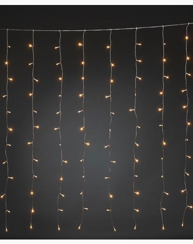 Konstsmide Gardinsløyfe 140x120cm 120 rav LED 30V / IP20