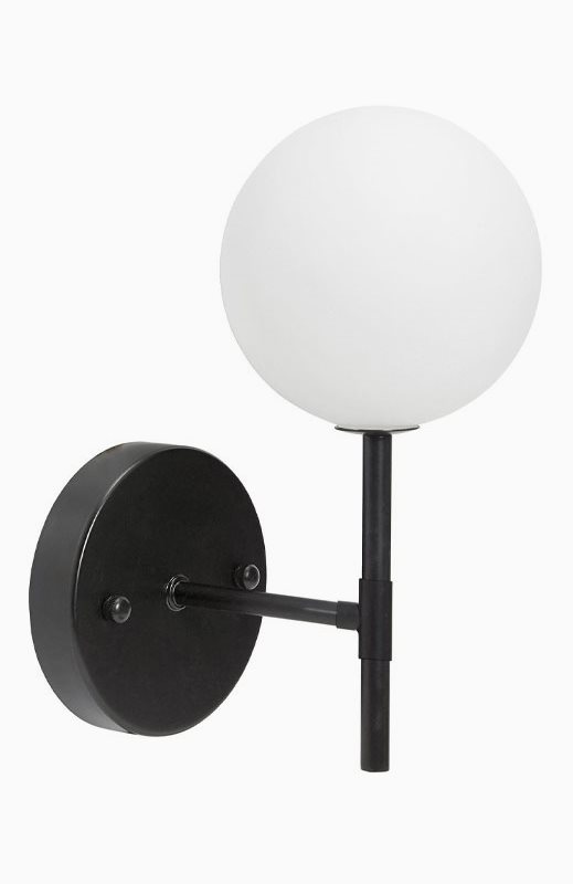 PR Home Sigma S vägglampa Svart Opal 25cm IP23