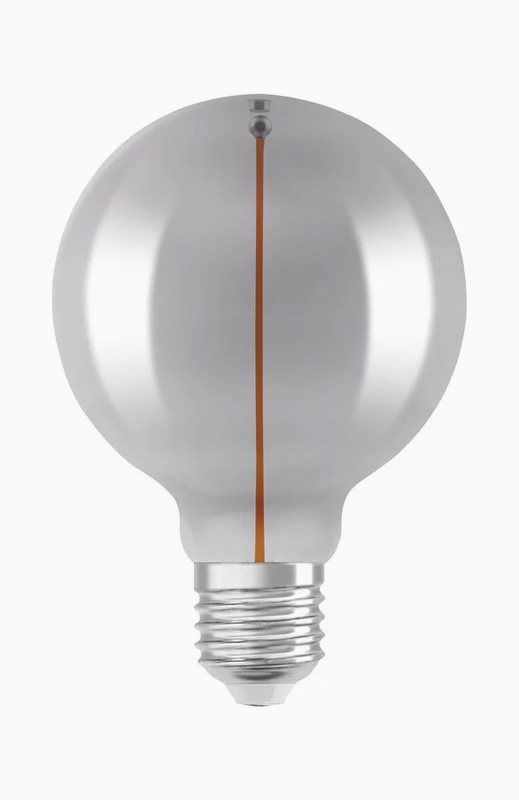 LEDVANCE Vintage 1906 LED-lampa GLOBE95 Filament-Magnetic SMOKE 2,2W/818 (6W) E27