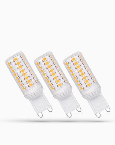 Spectrum LED 3-Pack dimbara G9 LED-lampor 4,9W 3000K