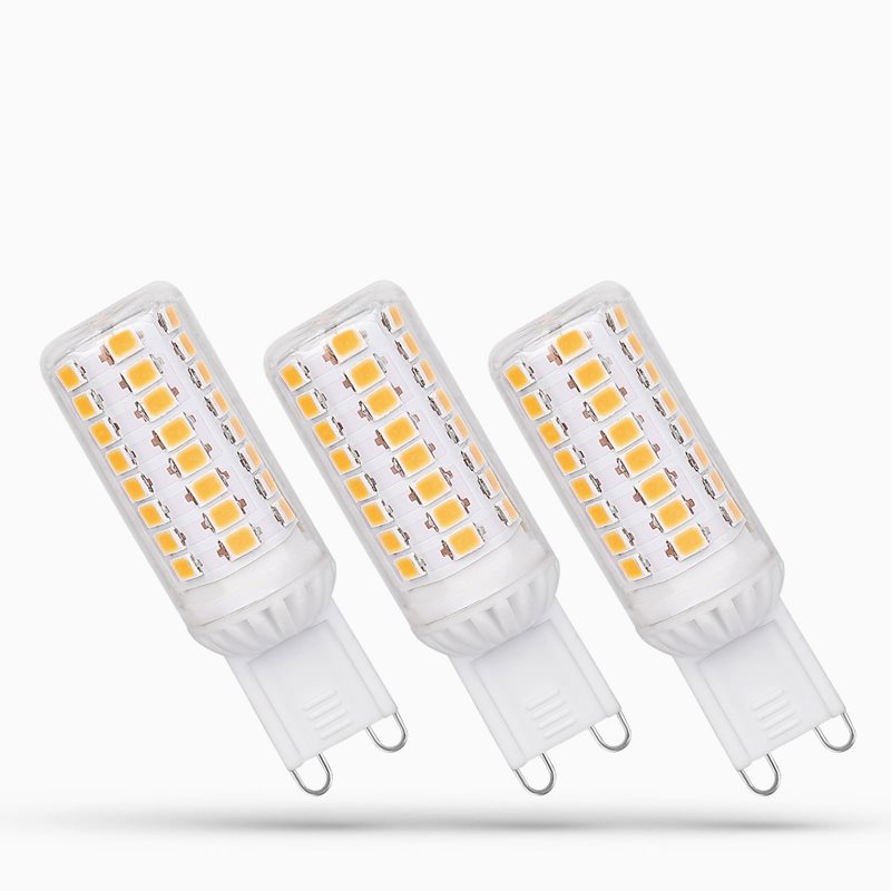 Spectrum LED 3-Pack dimbara G9 LED-lampor 4,9W 3000K