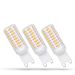 Spectrum LED 3-pakning med dimbare G9 LED-pærer 4,9W 3000K