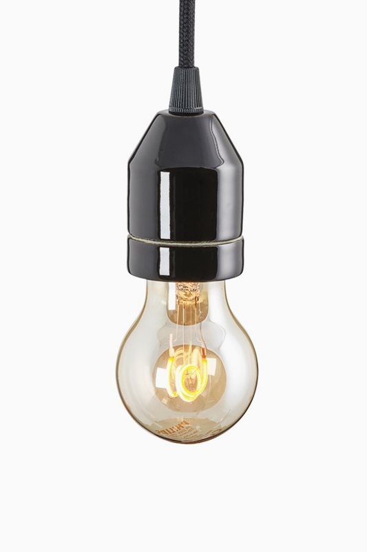 Ifö Electric KLACK Pendel svart/svart IP20, E27, max 60W, 2m